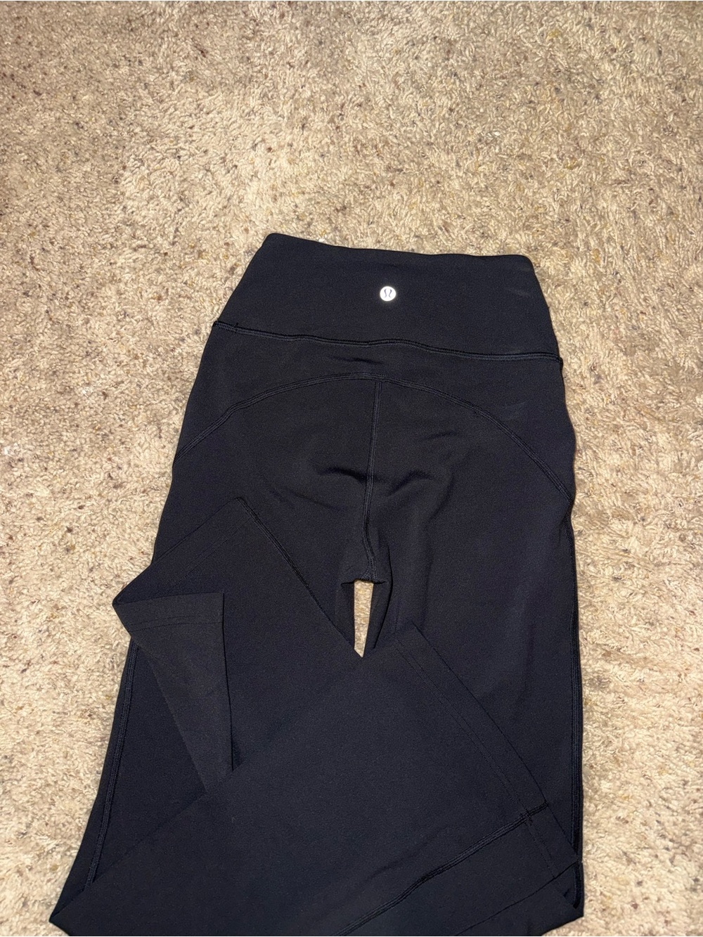 Lululemon Groove Black High-Rise Leggings short